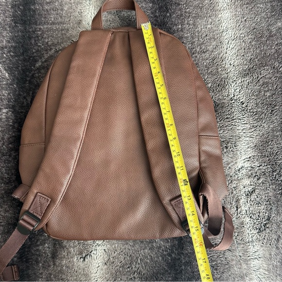Zara Faux Leather Zippered Backpack - Picture 3 of 8